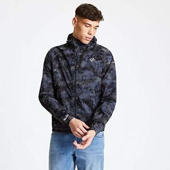 Dare 2b Veste Highlite Réfléchissante avec Capuche, Noir Camouflage, XXS