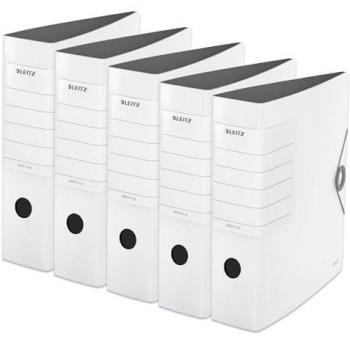 Classeur LEITZ® SOLID, A4, largeur de dos 82 mm, 5 pack, blanc