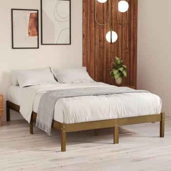 VidaXL Honey Brown Small Double Bed Frame
