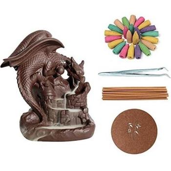 Ceramic Incense Burner with 10 Free Cones