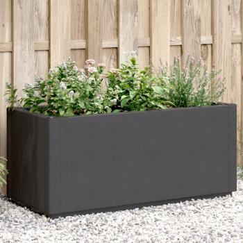 Dark Grey Garden Planter 80x36x35 cm PP vidaXL