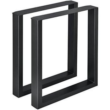 Plateau Support Table 60x72 cm – Pieds en Métal Noir Revêtu