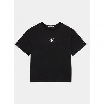 Calvin Klein Jeans T-Shirt Nero Elegante Bambina