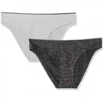 Sloggi Women Move Seamless Mini C2p Tanga Women's Gray (Size L, Pack of 2)