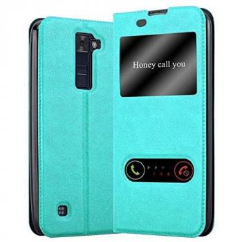 Funda con Soporte y Ventanas para LG K8 2016