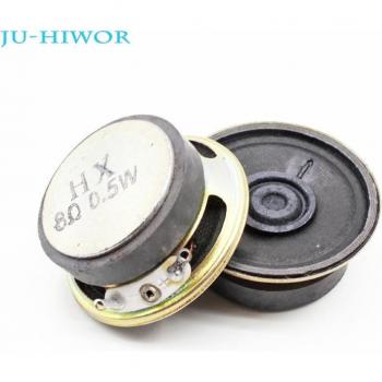 2pcs 8R 0.5W Round Speaker with Magnetic Cone