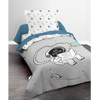 Parure de Lit Gris 140x200 – Version enfant