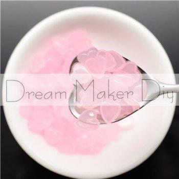 Cuentas de cabujón en forma de corazón rosa 4mm/6mm/8mm sin pegamento para manualidades
