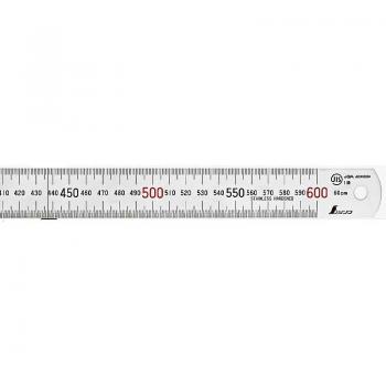 SHINWA Durable Stainless Steel Measuring Ruler 15-100cm