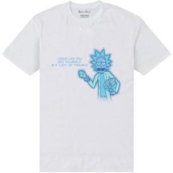 Talla XXL Camiseta Rick and Morty Blanco Unisex