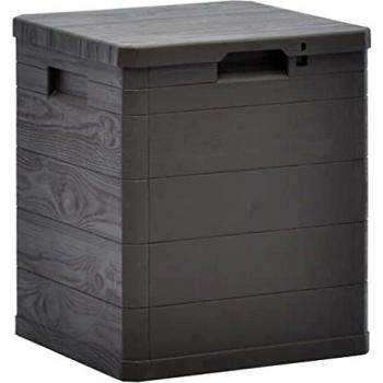 VidaXL 90 L Brown Storage Box for Garden