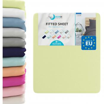 Drap Housse 100% Polyester Vert Anis