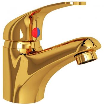 Robinet de lavabo doré pour intérieur