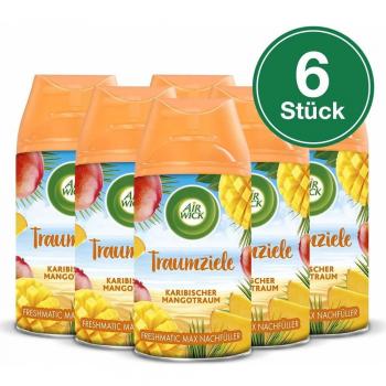 Air Wick Freshmatic Max Mango‑Caribbean Refresher – 6‑Pack