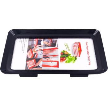 Eco‑Friendly Food Storage Plates – Plastic, Reusable, 6‑Pack Refrigeration Tray