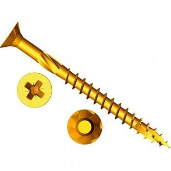 Forgefix FFP440Y ForgeFast Pozi Compatible Elite Performance Wood Screw ZY 4.0 x 40mm Box 200