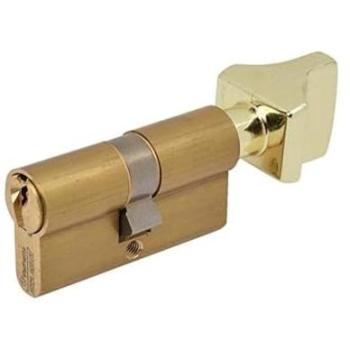 Cylindre de sûreté 30 × B40 – Laiton poli – ASSA ABLOY France – Série 3000