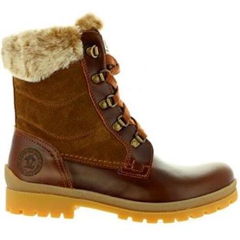 PANAMA JACK Tuscani B13 Damen Stiefel, Boots, Schnürstiefel, Braun