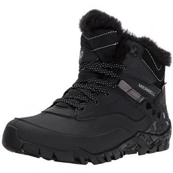 Merrell Damen Aurora 6 Ice+ Waterproof Trekking-& Wanderhalbschuhe, Schwarz (BlackBlack), 41 EU