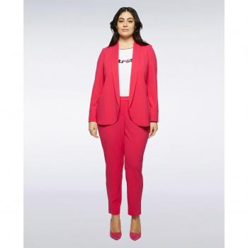 Pantalones rectos con detalles de aberturas Fiorella Rubino