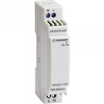 Crouzet Single Output DIN Rail Power Supply 0.42 A 10 W