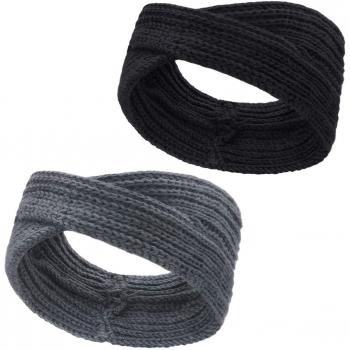 Winter‑Damen-Stirnbänder Stynice mit dekorativer Schleife (2 Stück)