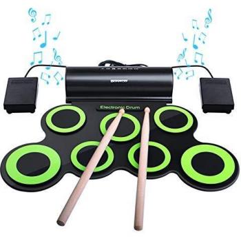 Batteria Elettronica 10 Stazioni BM001 Bonrob Roll Up con Cuffie