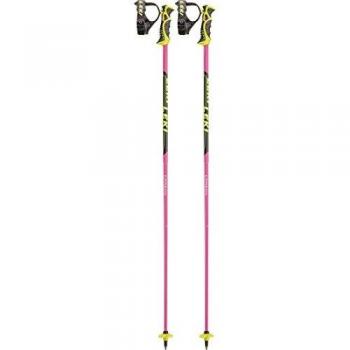 LEKI Skibâtons Unisexes 115 cm – Rose, Noir, Blanc et Jaune