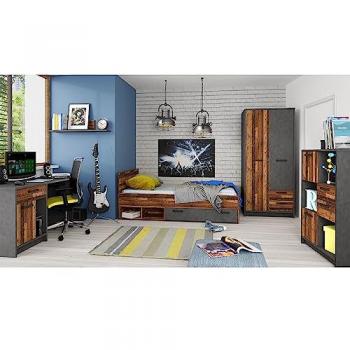 Lomadox Jugendzimmer-Set NELSON-129 in Grau