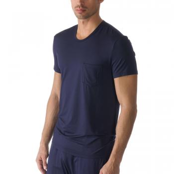 Mey Pyjamashirt Herren blau XXL