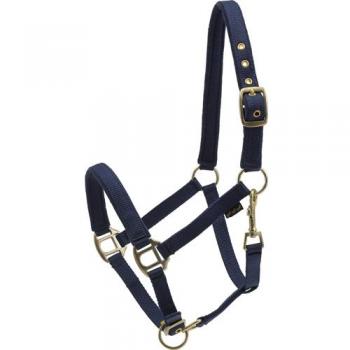 Nylon Shetland Blue Horse Guard Padded Halter