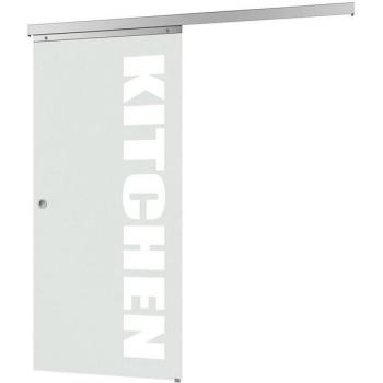 Porte Vitrée Opaque Schulte 75x203 cm avec Poignée Ronde