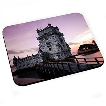 Crépuscule portugais : Tapis de souris Tour de Belem