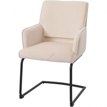 Poltrona Slittata HHG 416 – Design in Tessuto Oeko‑Tex Avorio Beige