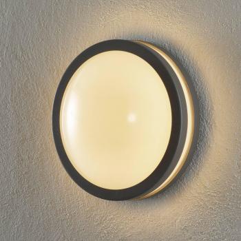 Plafoniera LED Locana C argento Ø 26 cm