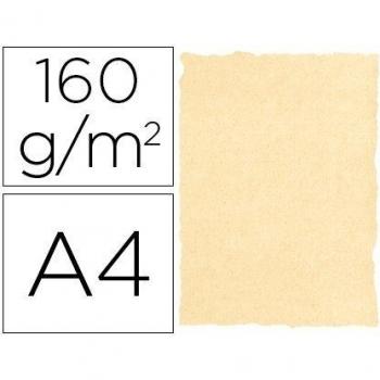 PAPEL PERGAMINO A4 160 GR COL PERGAMINO CREMA PAQ 25 H