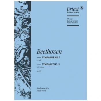 Partitura Urtext de la Sinfonía nº 5 en Do menor Op. 67 para Orquesta (Director) de Beethoven