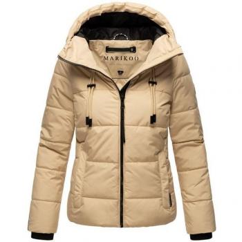 Marikoo Shimoaa XVI Jacke – Damenmodell, breite Steppung, Kapuze, M, beige
