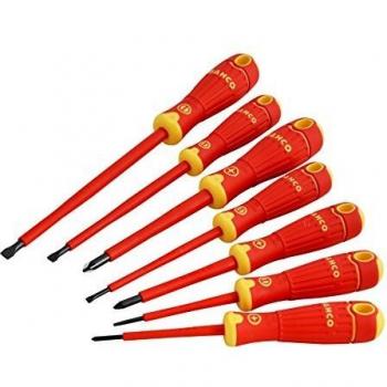 Juego de destornilladores Bahcofit aislados 7 pzs