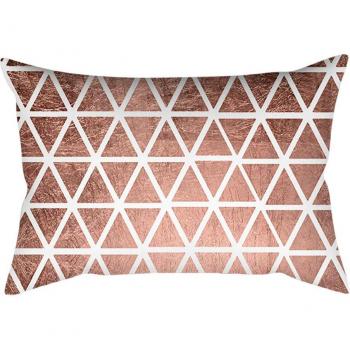 Rose Gold Pink Square Pillowcase for Home Decor 30cm x 50cm