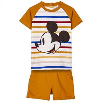 Conjunto de 2 Piezas Mickey Mouse Mostaza 24 Meses