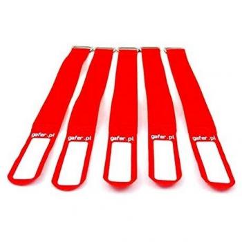 5-Pack Red 25x260mm Gafer PL Tie Straps