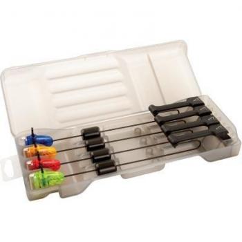 Micro Swinger 4‑Rod Set – Bite Alarm (Blue)