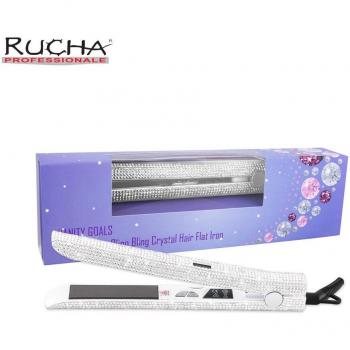 Sparkling Crystal Rhinestones Flat Iron