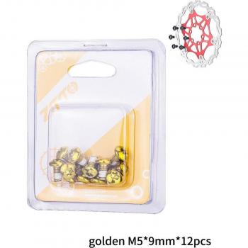 ZTTO 12 pcs MTB Disk Brake Rotor Bolts M5x9mm T25 Torx Screws