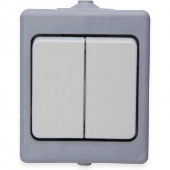 IP44 Grey Water‑Proof Wall Switch