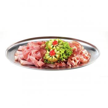 Kanon Bandeja de Servir PULSIVA: Tamaño 35.5x22 cm, Plateada