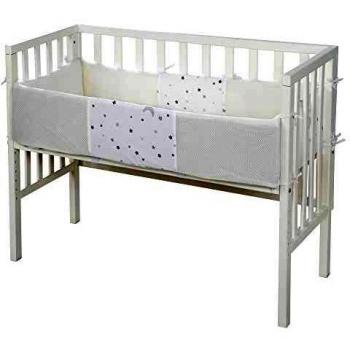 Roba Lettino co-sleeping regolabile in altezza Safe Asleep, 45 x 90 cm Bianco