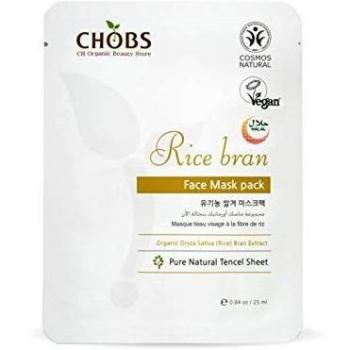Chobs Rice Bran Essence Infused Sheet Mask, 1 Pack