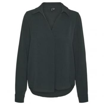 Vero Moda Damen Blusenshirt VMALVA L/S Kragen Top Gr. M, grün